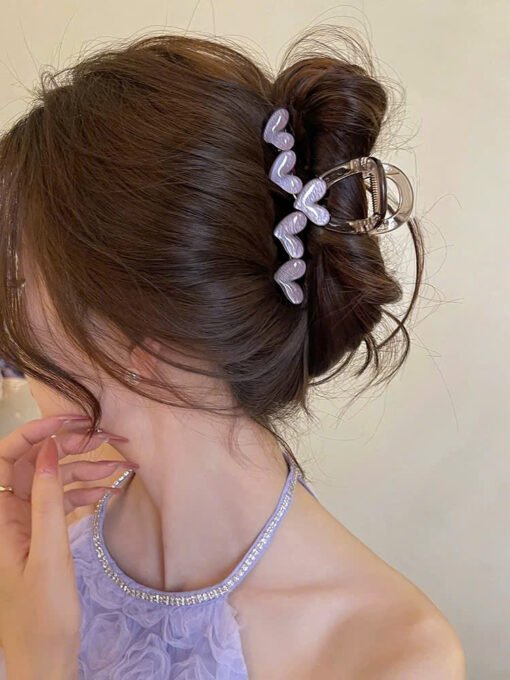 Kẹp Tóc Hàn Quốc Đính Hoạ Tiết Trái Tim - Ảnh 4