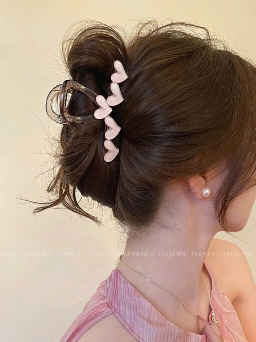 Kẹp Tóc Hàn Quốc Đính Hoạ Tiết Trái Tim - Ảnh 3
