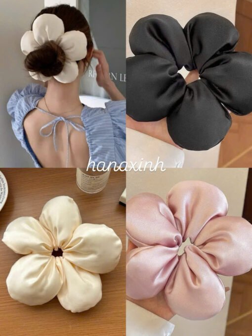 Dây Buộc Tóc Hoa Lớn Scrunchies