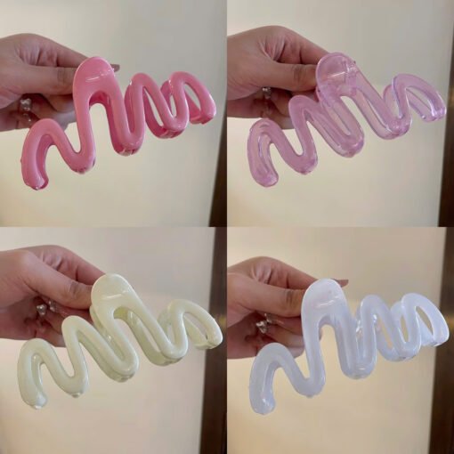 Kẹp Tóc Càng Cua Gợn Sóng Phong Cách Hàn Quốc