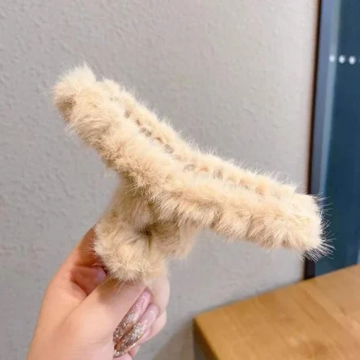 Vuốt Tóc Fuzzy Claw - Phụ Kiện Tóc Dễ Thương Cho Nữ, Kẹp Tóc Hợp Thời Trang - Ảnh 3